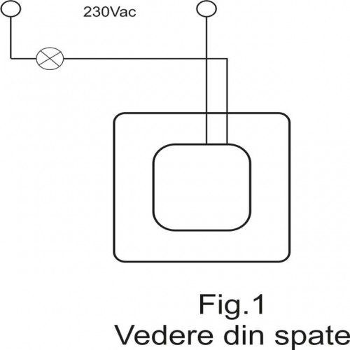 Intrerupator temporizator cu touch telecomandat