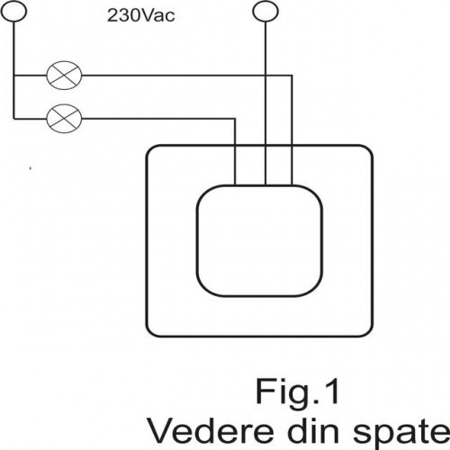 Set-Intrerupator dublu universal cu atingere